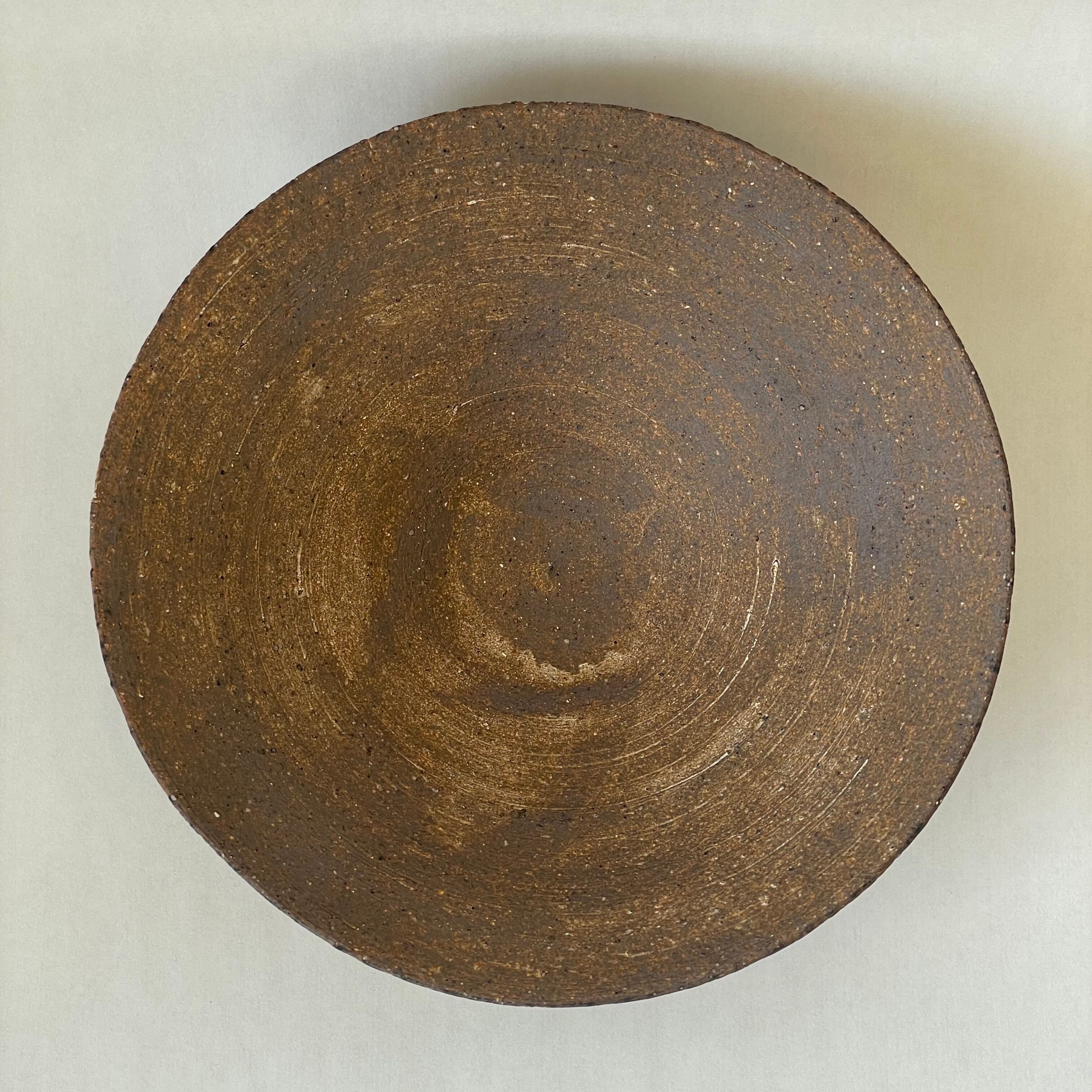No.3 二階堂明弘 焼きしめ 三角小鉢 茶 φ6cm H5.5cm | BEFORE VINTAGE