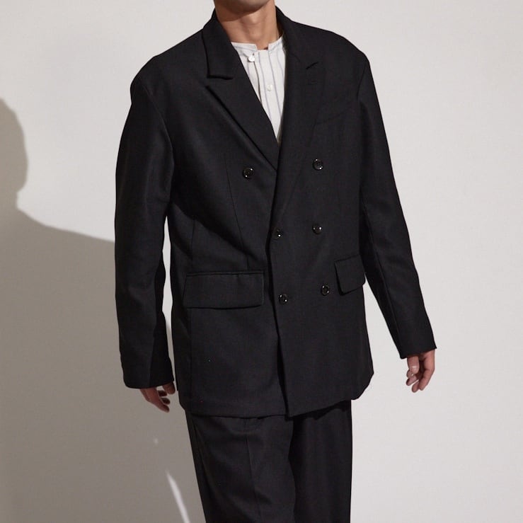 MELANGE TWEED W-BREASTED JK / メランジツィードダブルブレスト