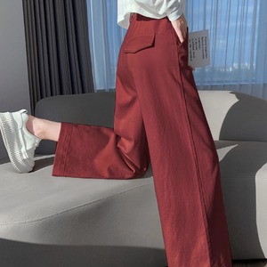 【送料無料】 ワイドパンツ 5色 フレア Aライン ボトム ロング ポケット シンプル カジュアル おしゃれ ラフ コンサバ 着痩せ ヘルシー 無地 秋 30代 40代 レディース 女性用 デート お出かけ 女子会 休日 お茶会 授業参観 着回し 普段使い ファッション コーデ スタイル 楽ちん 体型カバー 定番 デイリーユース オーバーシルエット 動きやすい ホワイト アイボリー ブラック レッド ブラウン 大人カラー 秋カラー