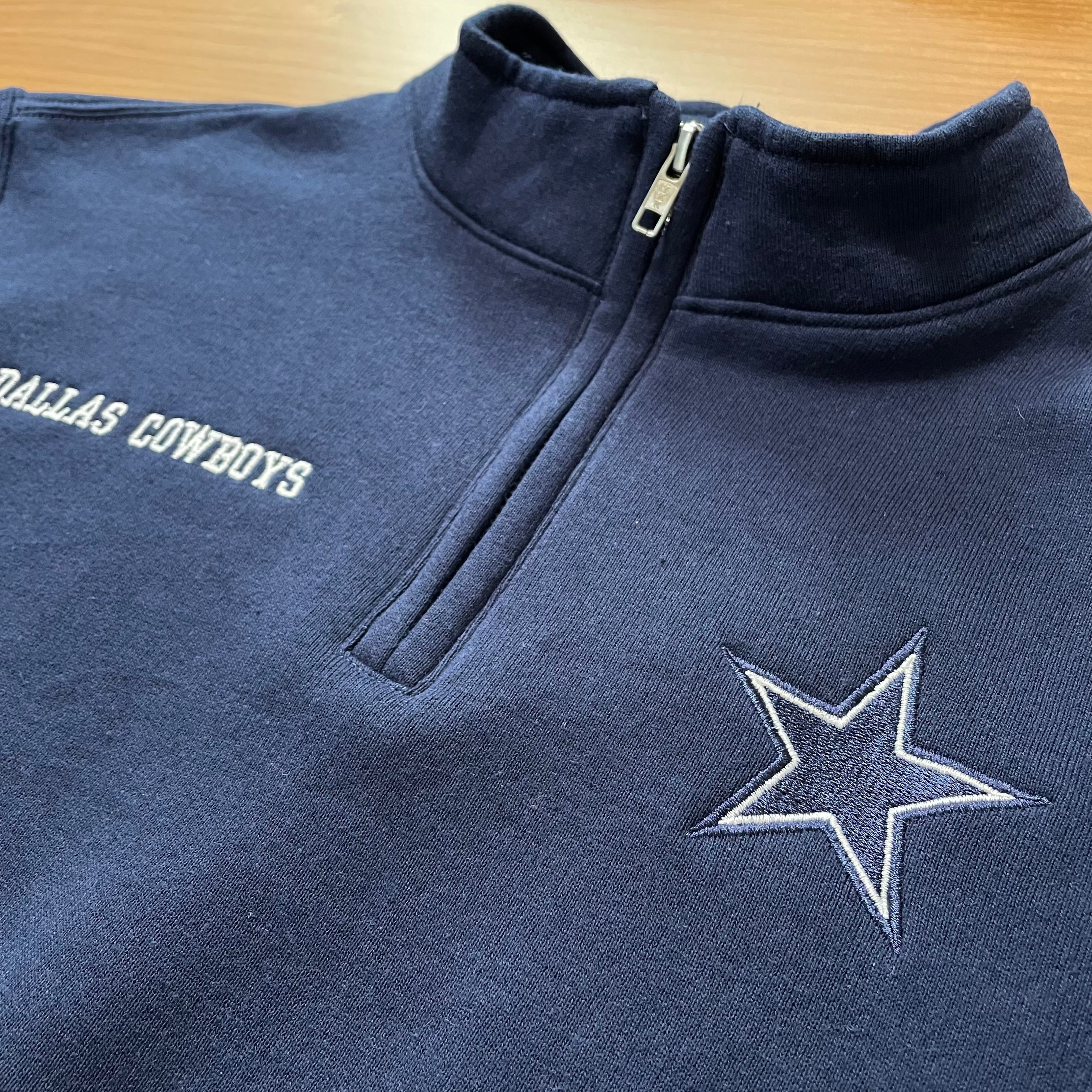 NFL Dallas cowboys ハーフジップ フリーススウェット 2XL