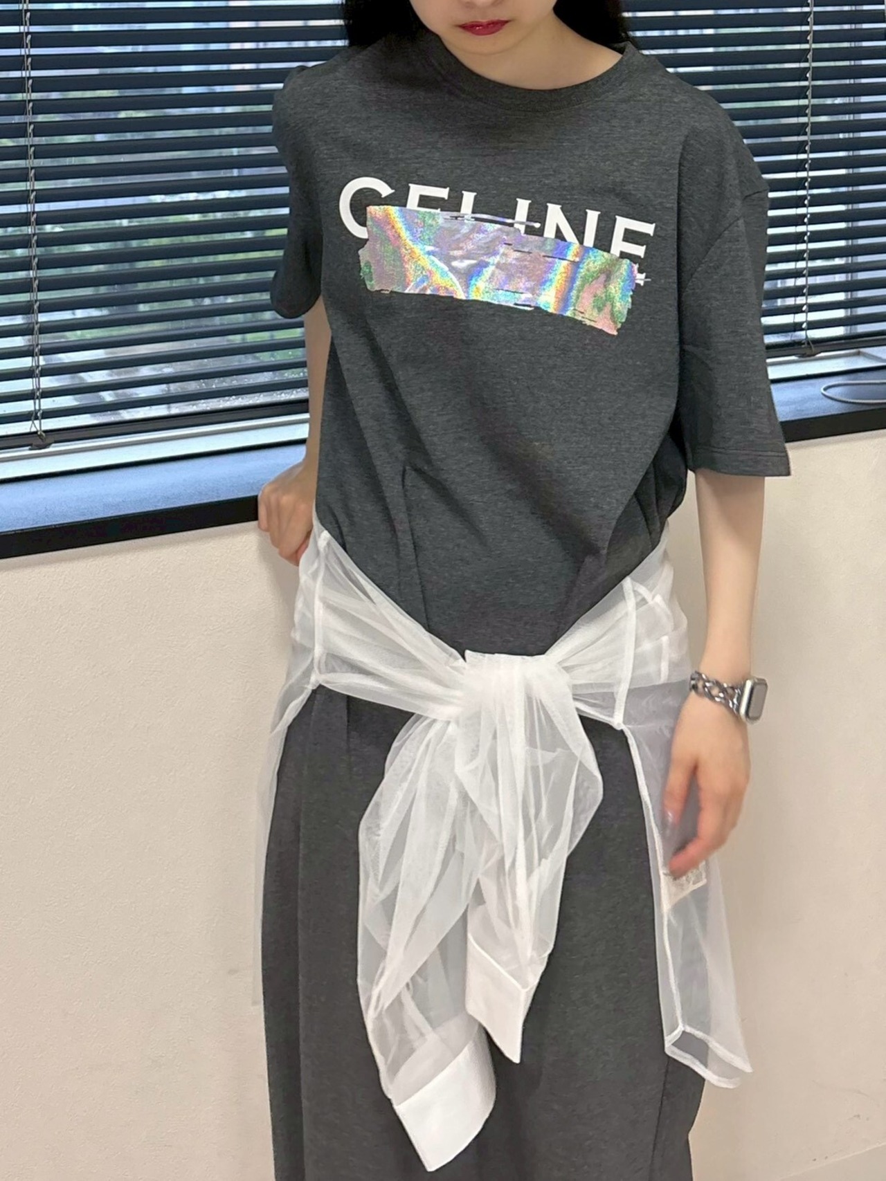 MAF113DEC シーリン箔 Tシャツワンピース_22-4490D
