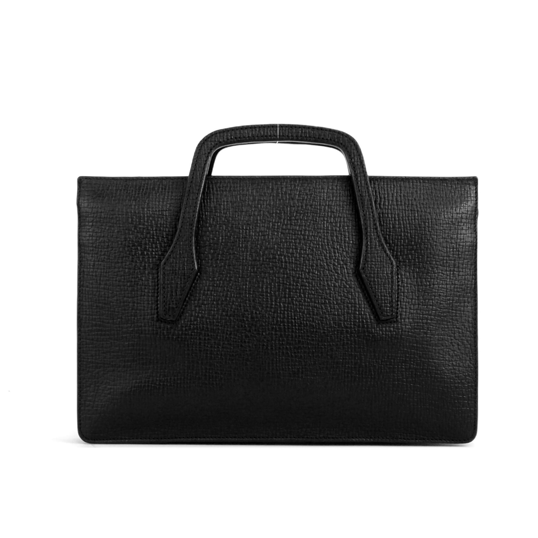【LOEWE】レザー ハンドバッグ エンボスロゴ LOEWE ロエベ ロゴ フラップ エンボス レザー ハンドバッグ ブラック