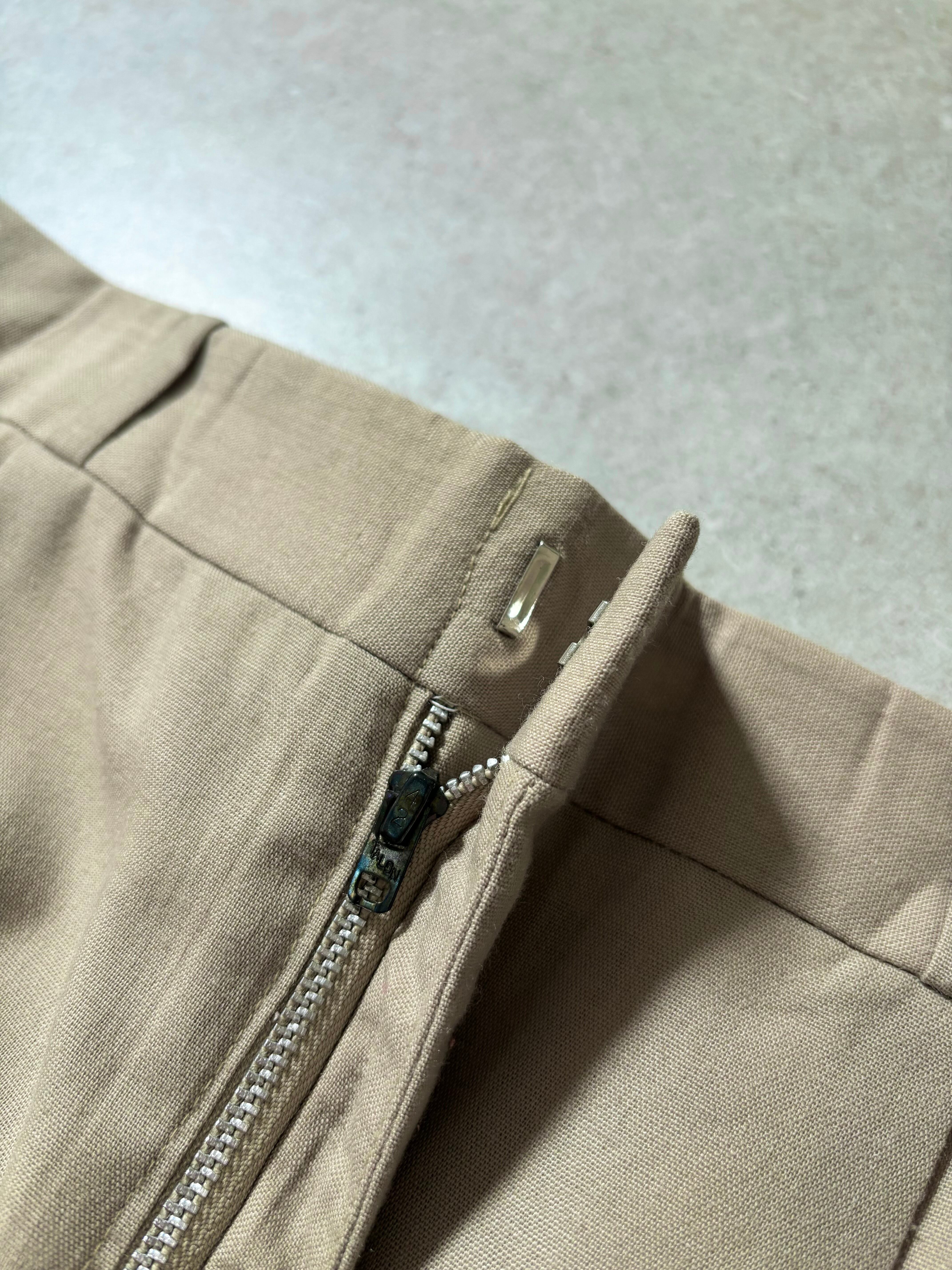 42 TALON zip” slacks ivory | 古着屋2000