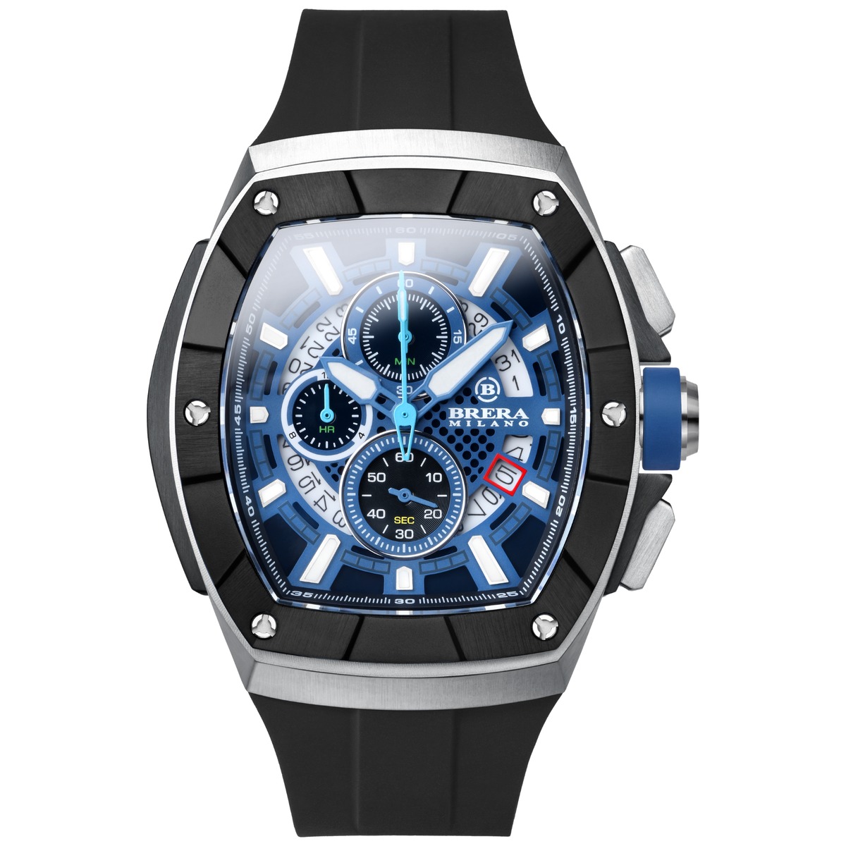 BRERA MILANO SUPERSPORTIVO TONNEAU QUARTZ CHRONOGRAPH BMSSTNQC4101
