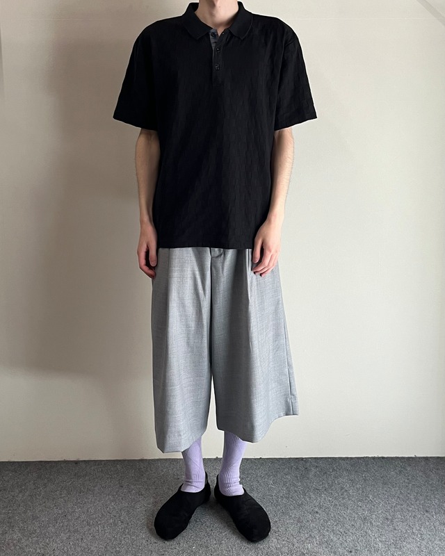 【KATHARINE HAMNET LAB】checker polo shirt