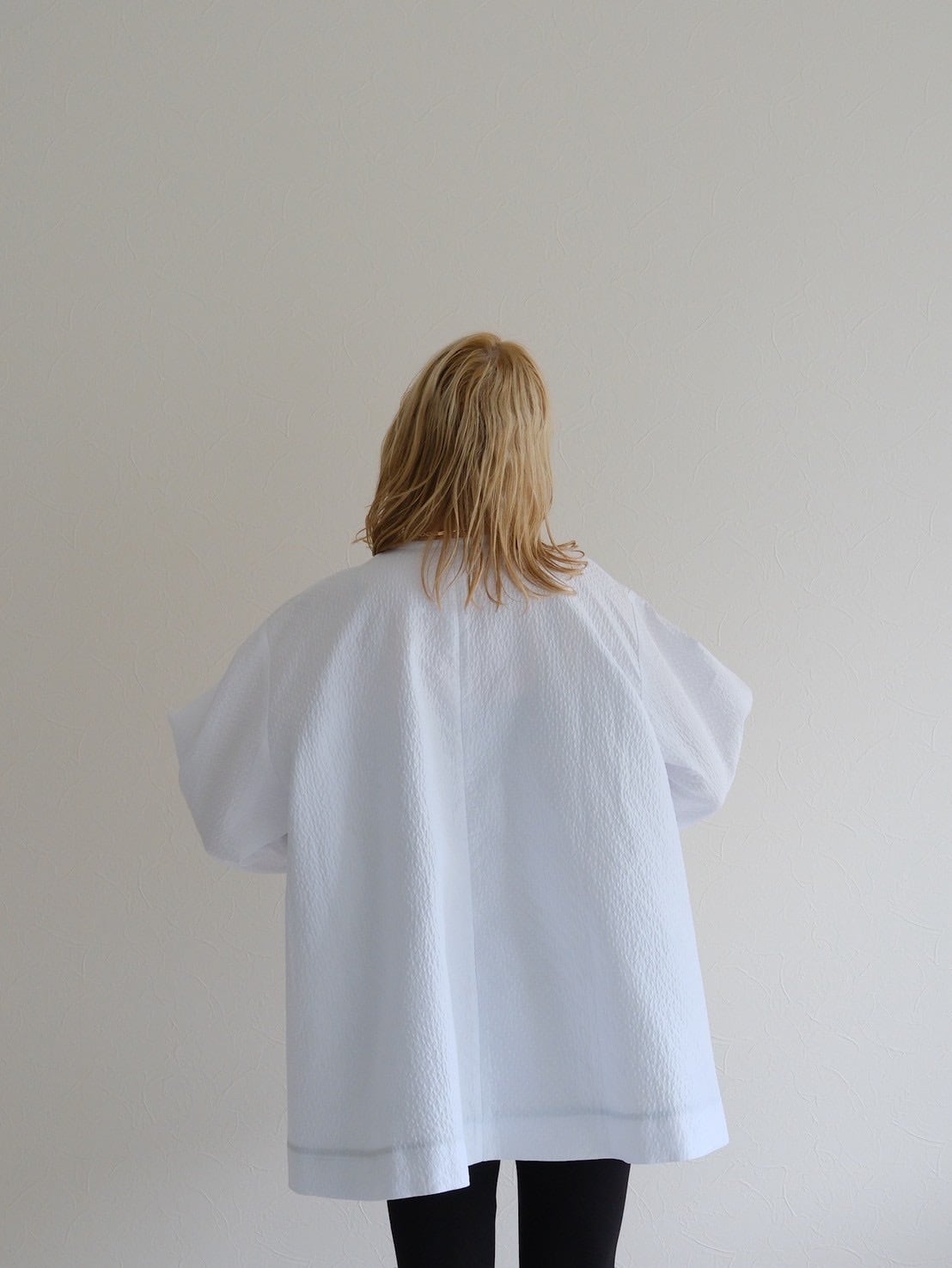 jacquard tent tunic (white)