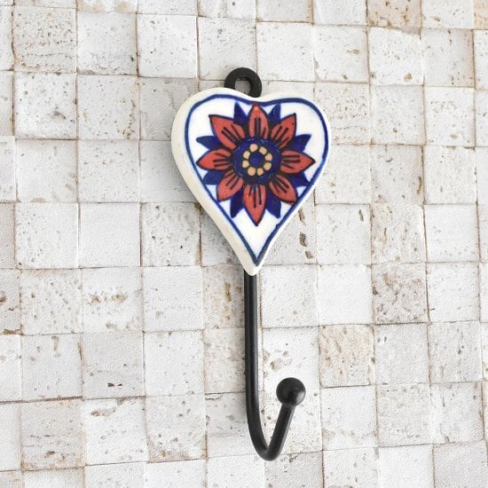 トールペイント (アッセンデルフト)ハート型ウォールフック トールペイント (アッセンデルフト)ハート型ウォールフック