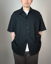 kujaku - cotton air Layer ahirt:black
