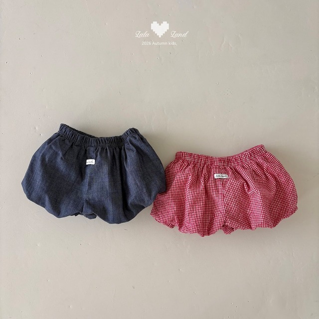 【取寄】lalaland｜blooming balloon pants｜ブルーミングバルーンパンツ｜XS-XL｜kids｜26 autumn