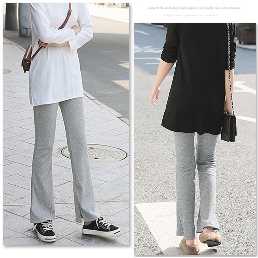 裏起毛 レギンス パンツ レディース 秋冬 大人 きれいめ カジュアル かわいい おしゃれ 防寒 セミフレア スリット 選べる2タイプ 大人可愛い 大人女子