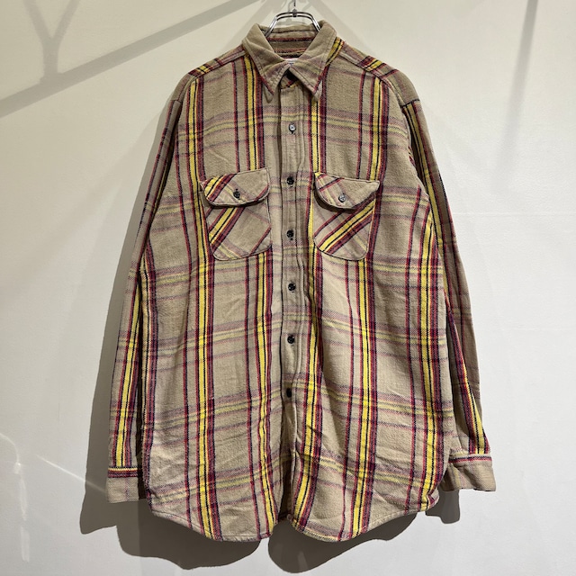 70s FIVE BROTHERS Heavy Flannel Shirt 70年代 ファイブブラザーズ ヘビーフランネル シャツ 好配色