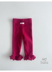 韓国子供服 / 26winter / my bebe / フリルレギンス / キッズ / 冬服 *XS~XL*