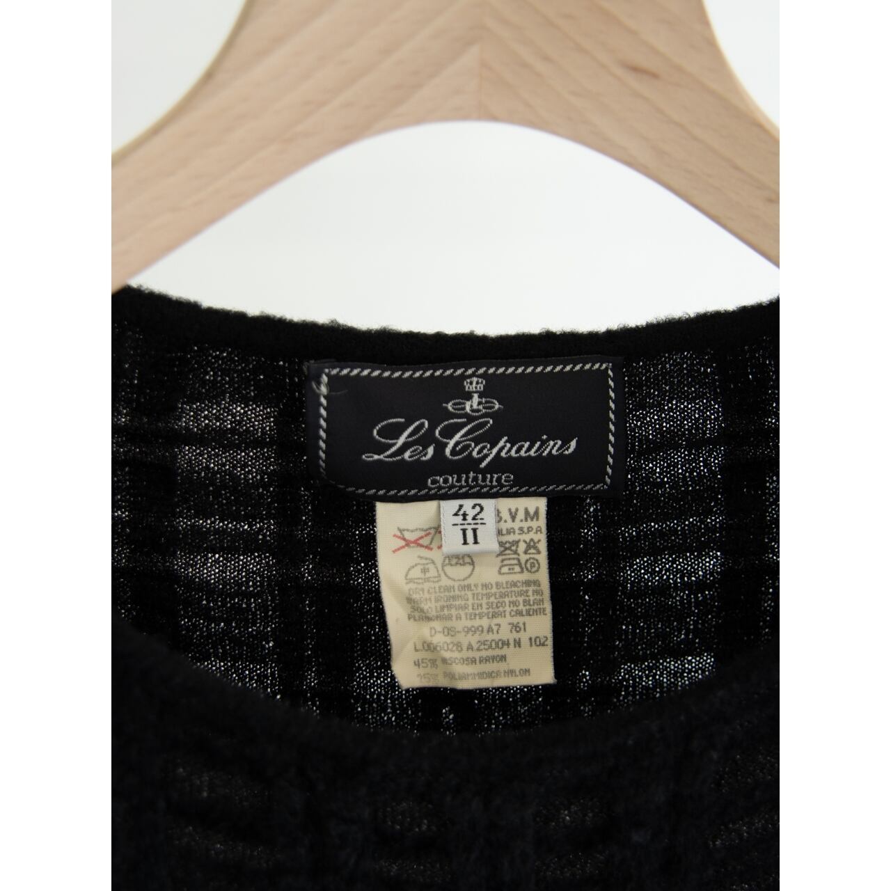 【Les Copains couture】Made in Italy Rayon-Nylon Knit Dress（レコパン イタリア製 レーヨンナイロンニットドレス ワンピース）