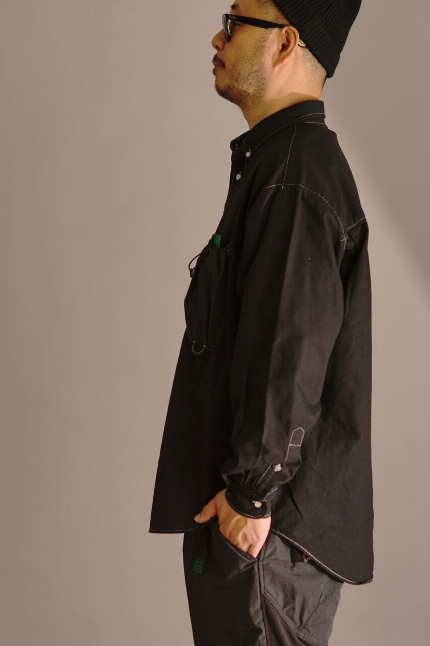 オレンジ！不規則重ねスカート☆レトロシャツ×デニム☆古着リメイク SOMETHING（サムシング） デニムスカート リメイクナローマキシ