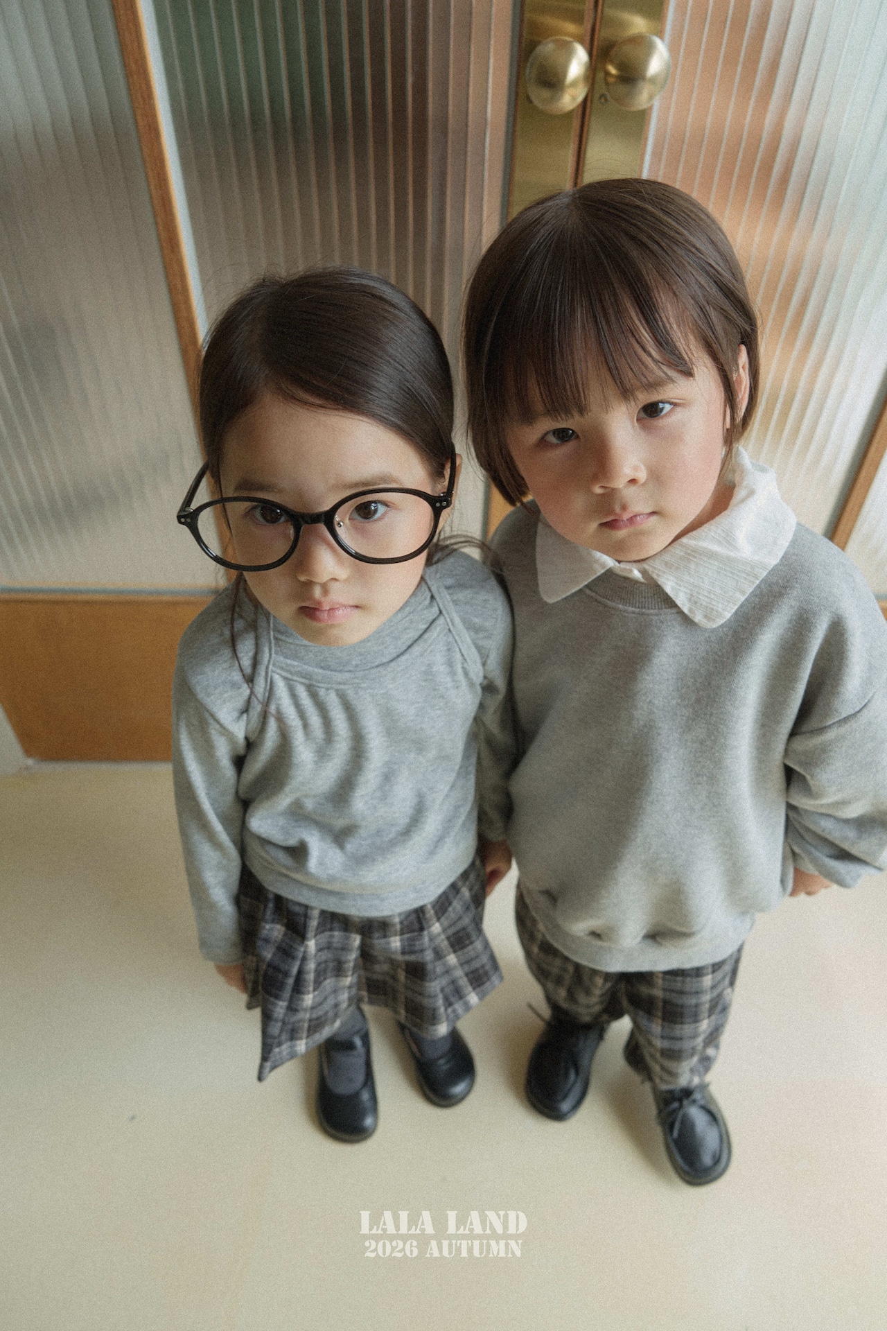 【取寄】LALALAND (Kids)イブチェックスカート|秋服|韓国子供服| 26/SM