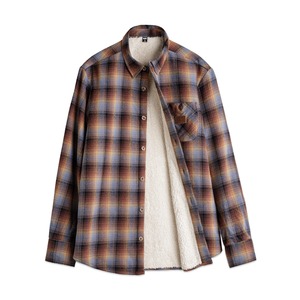 Plaid Fleece Lining Warm Shirt / チェック フリース ライニング ワーム シャツ