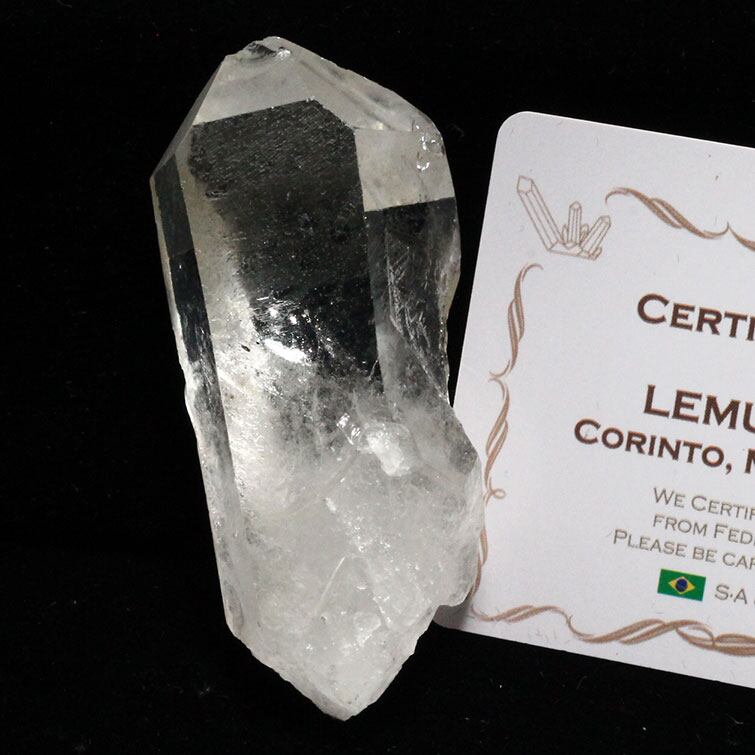 レムリアンシード 水晶 原石 ブラジル ミナスジェライス州 コリント産 証明書付属 一点物 271-427
