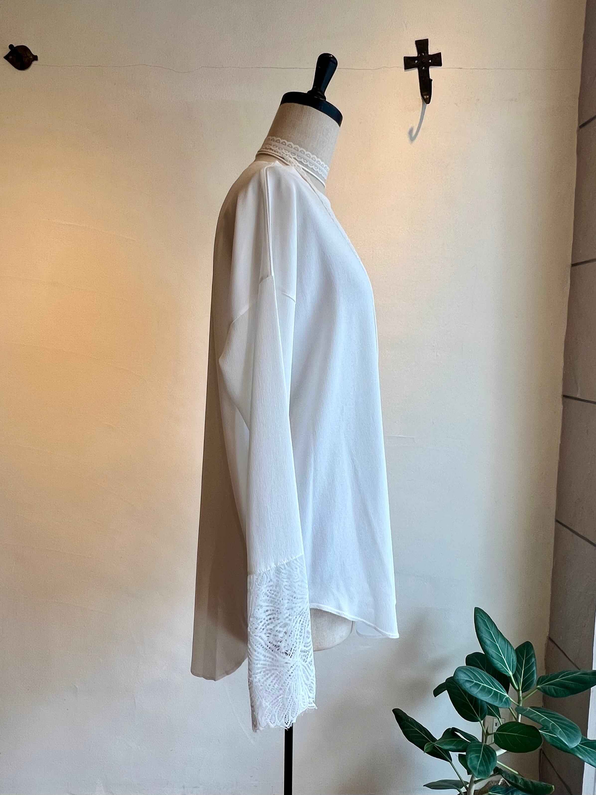 MARGAUX VINTAGE / シアーロンTカフスレース | anouk