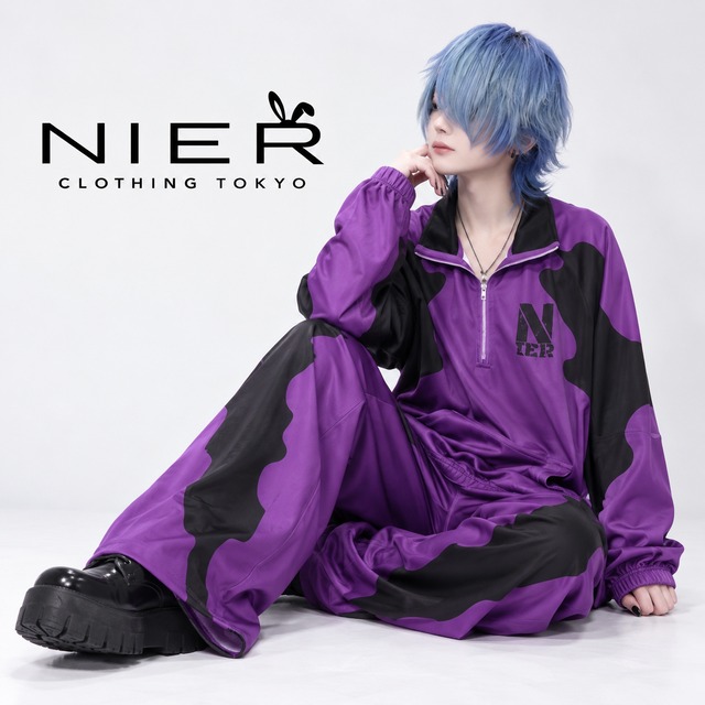 《3000円引き大特価》BICOLOR UNISEX SET-UP【PURPLE×BLACK】