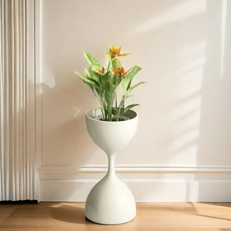 フラワーポット プランターポット 植物スタンド メタル製 花瓶 北欧