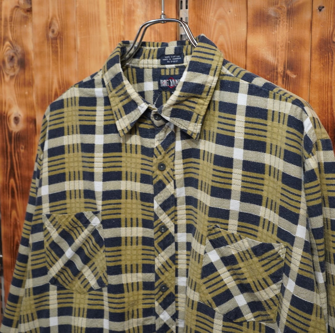 big yank ビッグヤンク プリントネルシャツ XL | 古着屋youth vintage