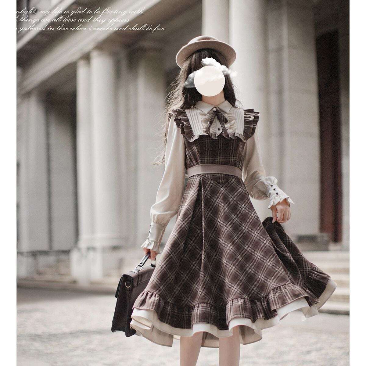 アンドマリー ロジーナリボンドレス ブラウン ブラウンのバックダブルリボンドレス | metoi | L | 結婚式パーティー