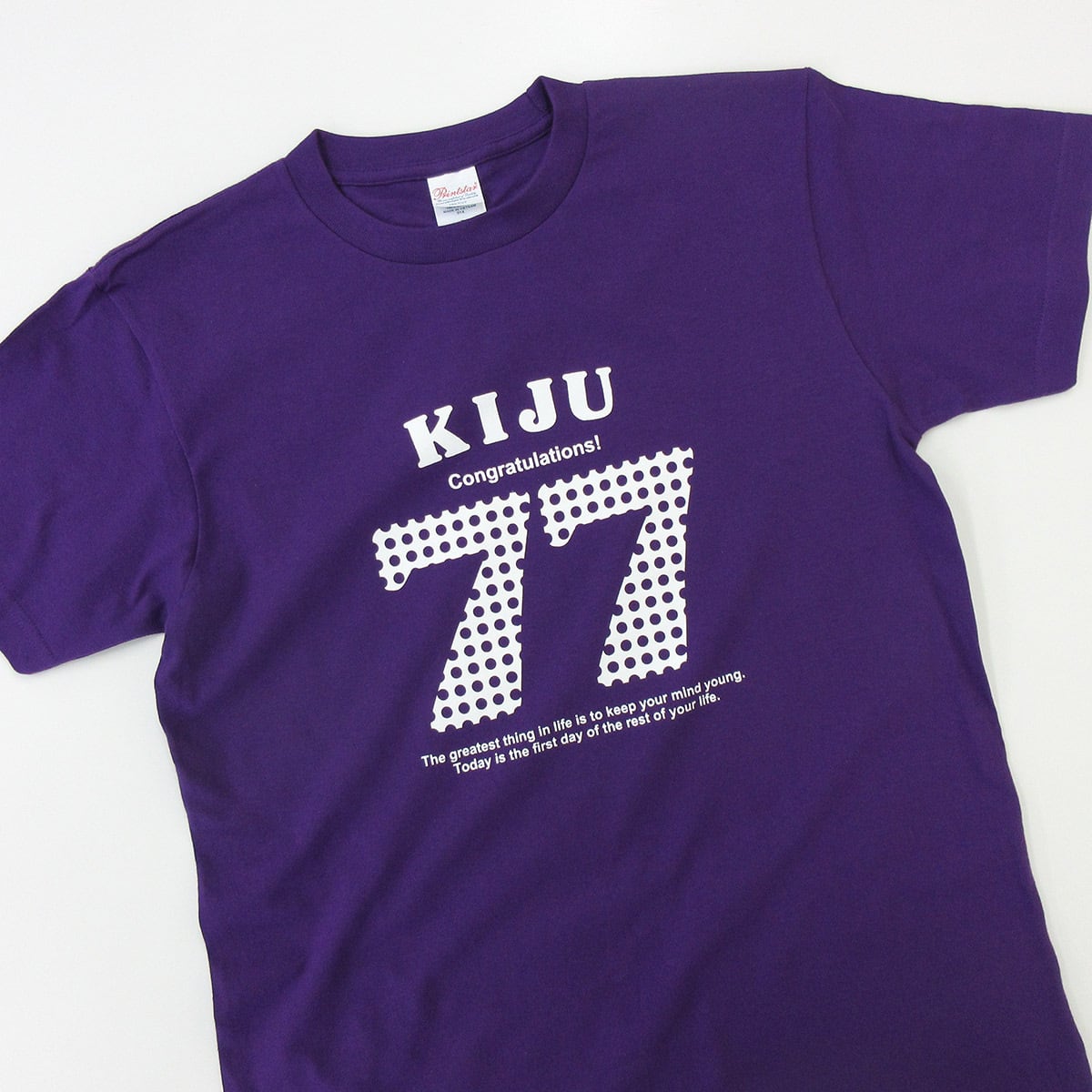 喜寿祝い アメリカン77 Tシャツ ms21  喜寿 お祝い 男性 女性 ギフト プレゼント 77歳