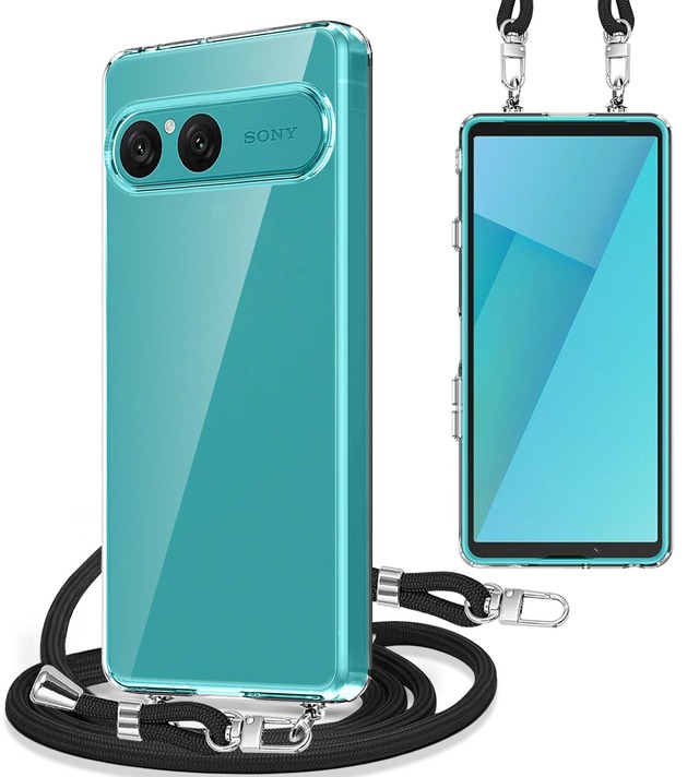 Xperia 10 VII ケース SO-52F クリア ストラップ付き ショルダー
