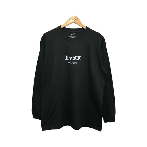 edgges KATAKANA L/S TEE (BLACK)