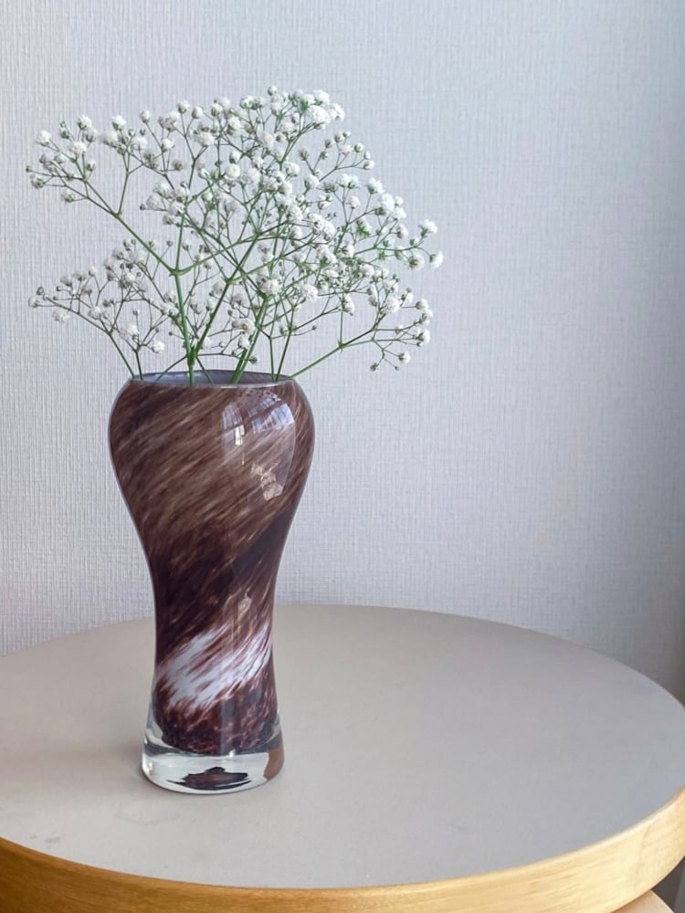 Nuutajarvi ヌータヤルヴィ 70〜80's フラワーベース Nuutajarvi