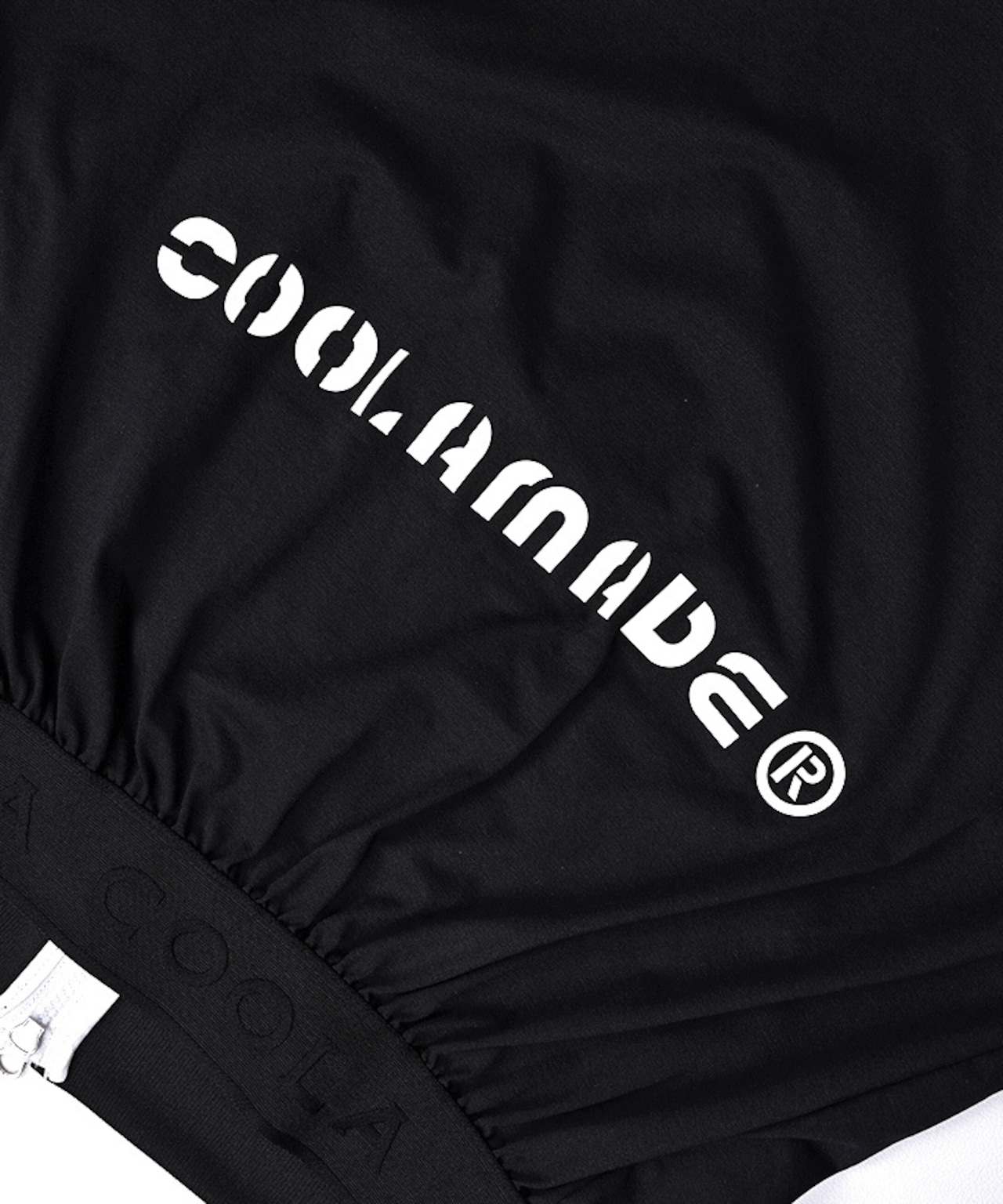 COOLAスイッチングラグランスリーブトラックジャケット (WHITE) CQ-48017