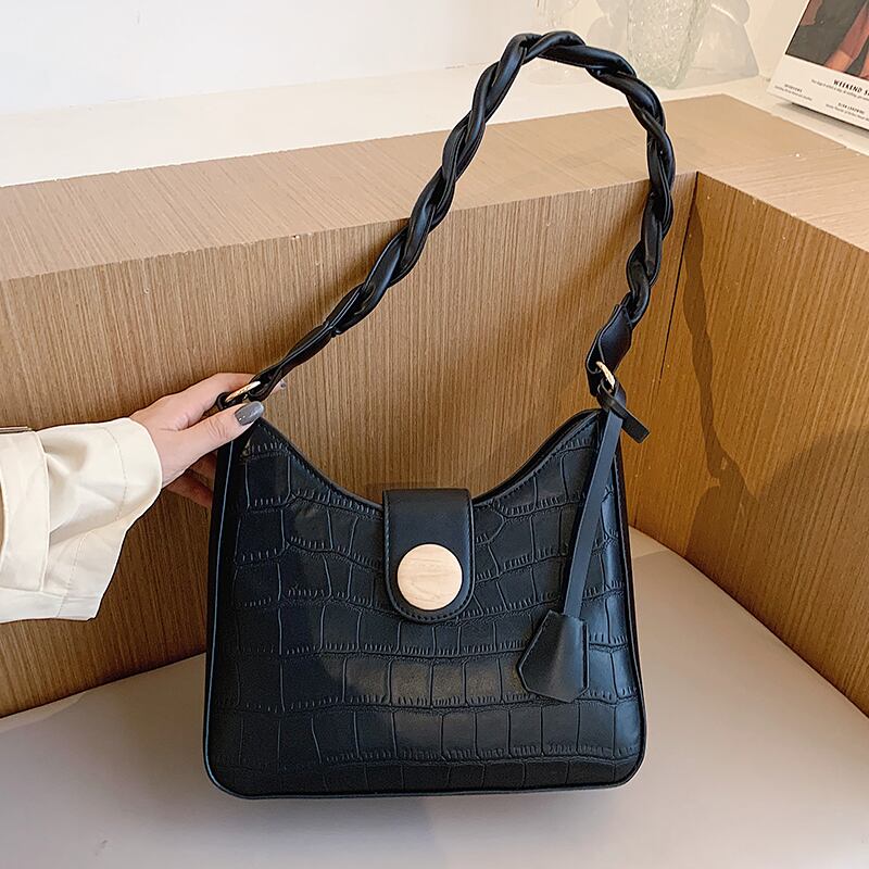 レトロな小さなバッグ女性2020年秋冬新しい流行の野生の石のパターン小さな正方形のバッグのテクスチャファッションワンショルダーメッセンジャー Tiancai_Wing_Bag88206316883