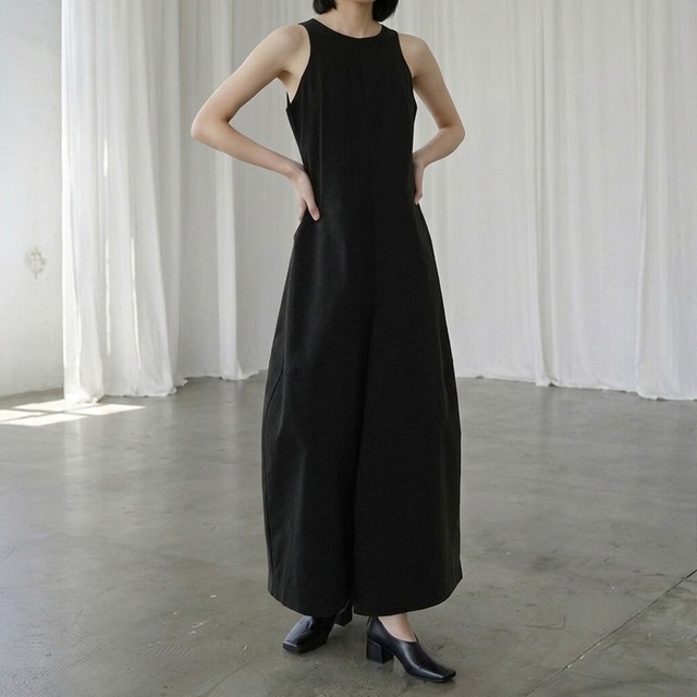 Curve hem cocoon dress A00208