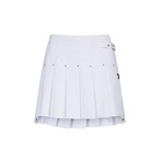 WOMEN BUCKLE DECORATIOIN PLEATS SKIRT