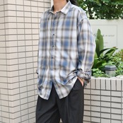 cotton ombre check shirt