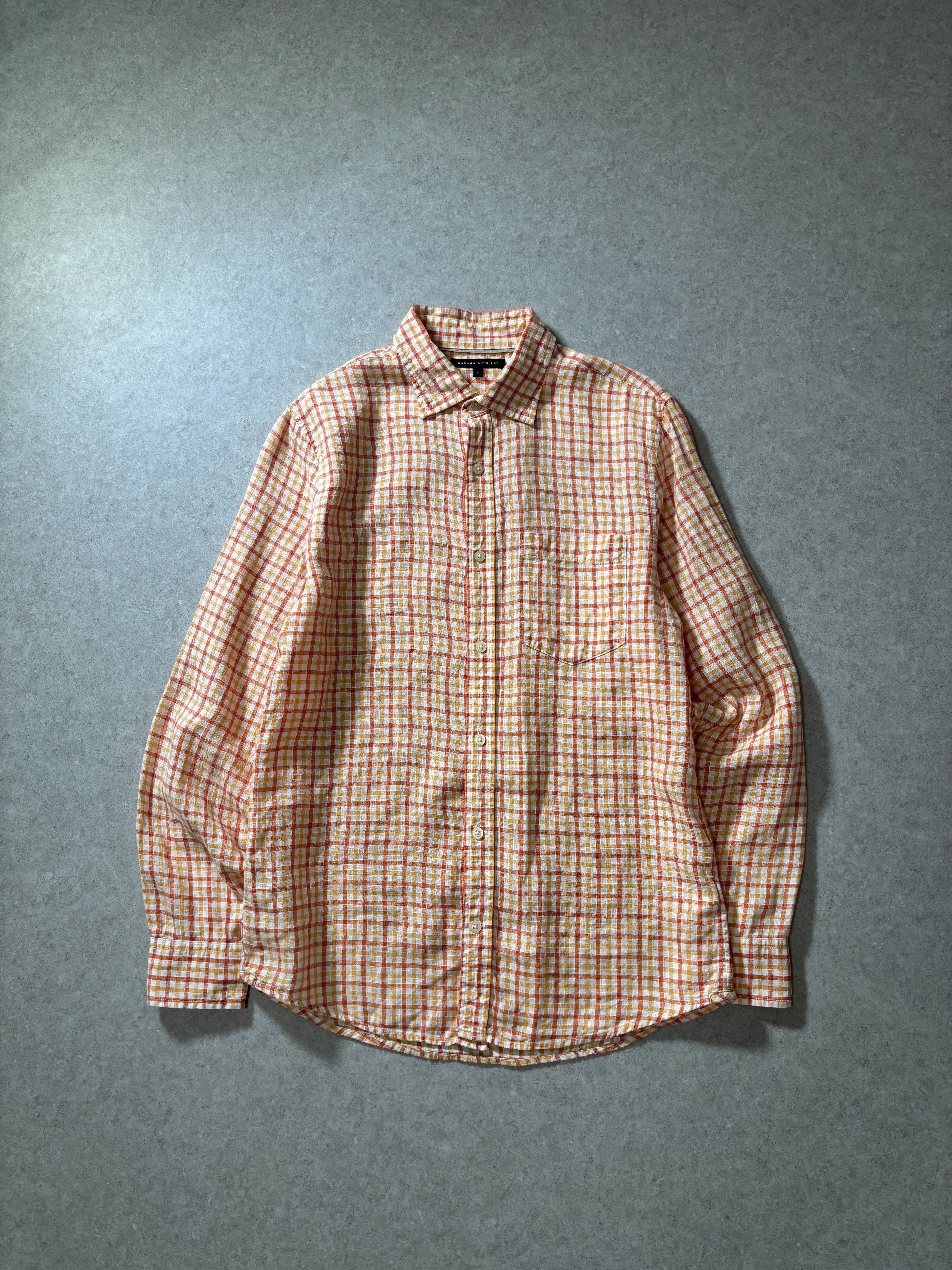 トップス 00s Banana Republic Irish Linen Shirt 00s BANANA REPUBLIC linen shirt | 古着屋2000