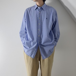 90s Polo by Ralph Lauren "ANDREW" Micro Check Shirt [XL相当] 古着