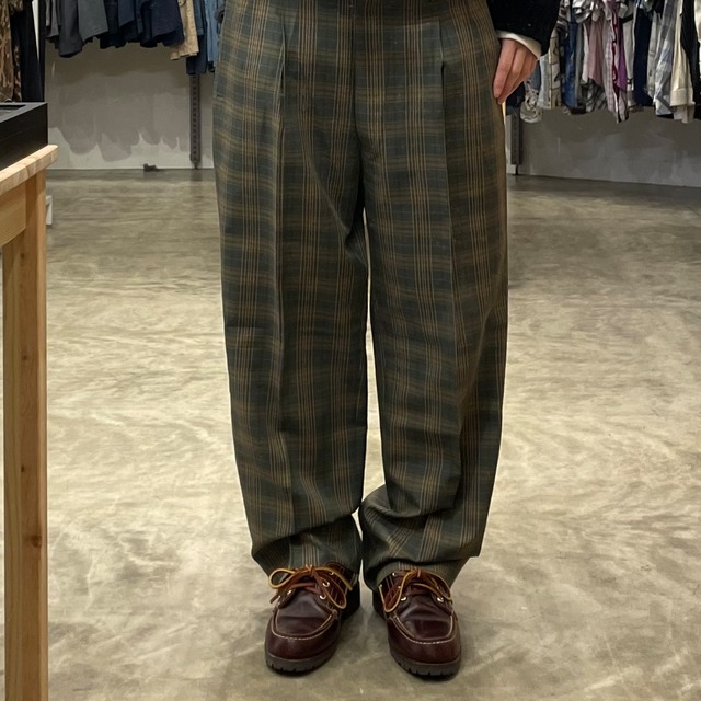 【USED】チェックパンツ