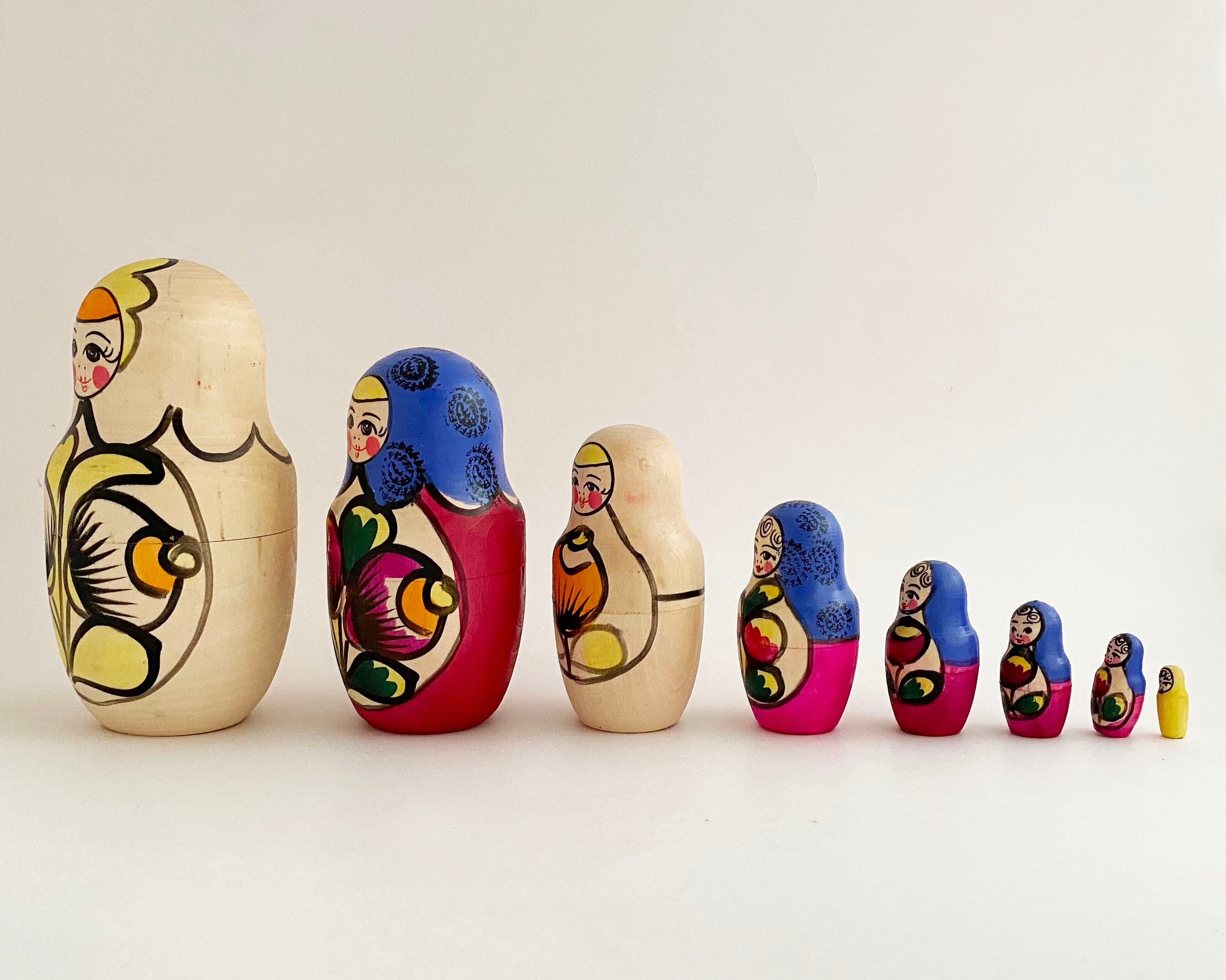 シンプル マイダン産マトリョーシカ / 8個組