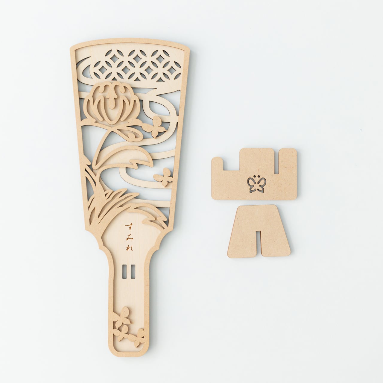 羽子板⌇七五三・百日祝い・節句にも, 名入れ, 木製「バイカラー／菊と