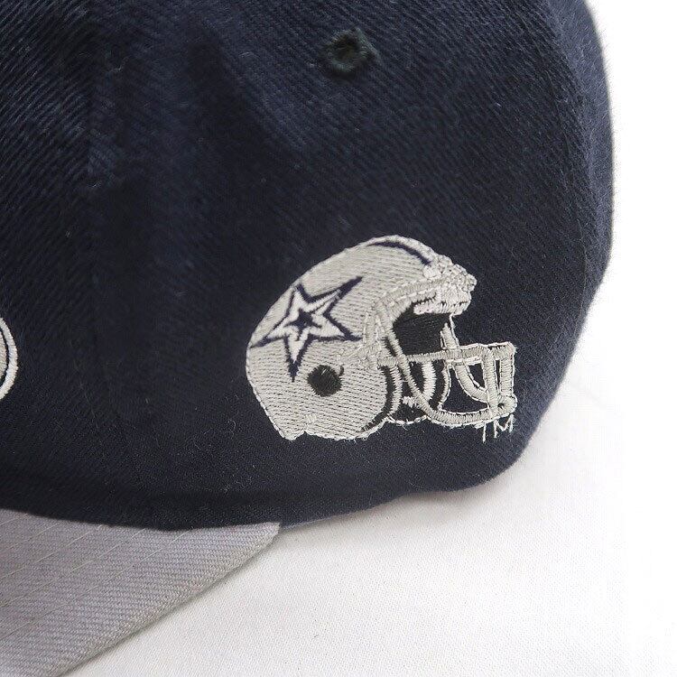 古着 スターター NFL ダラス・カウボーイズ 刺繍 キャップ ネイビー