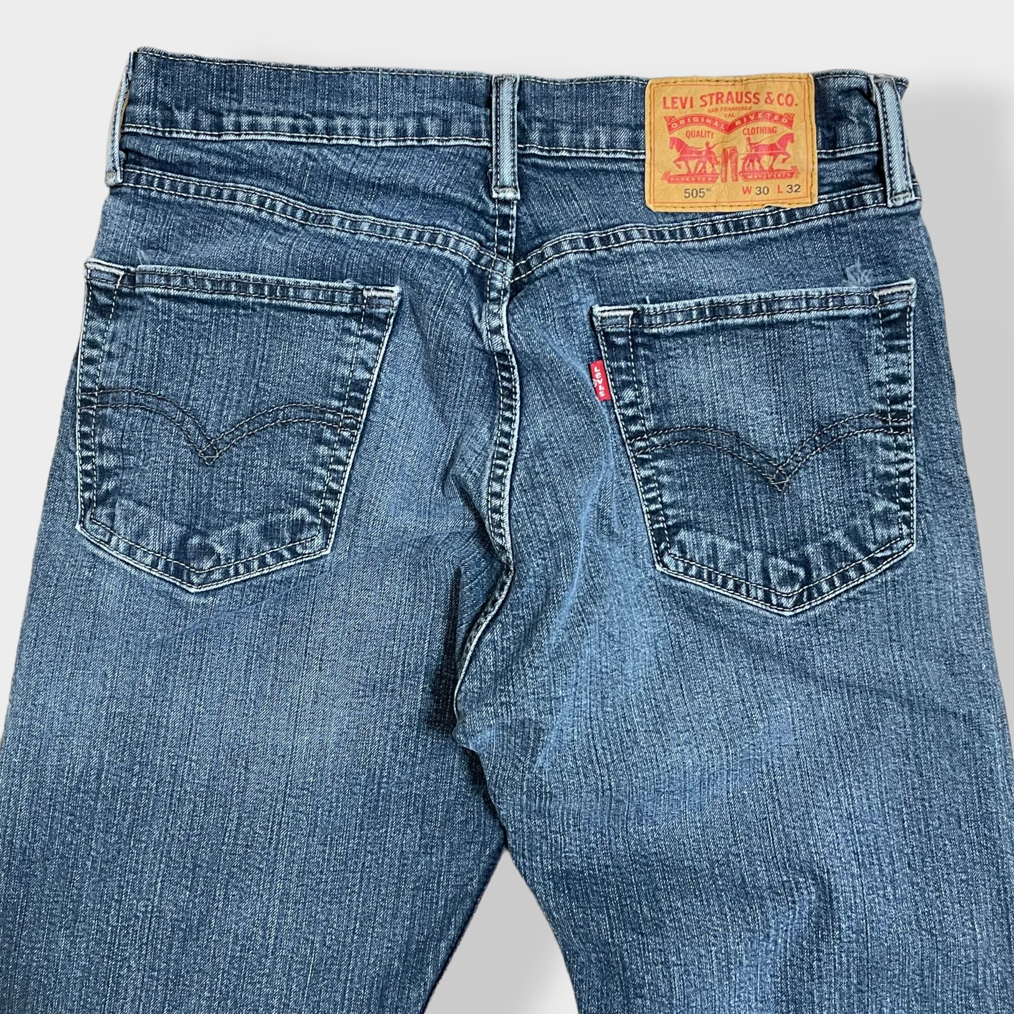 LEVI'S】505 デニム ジーンズ ジーパン W30 L32 メキシコ製 ストレッチ ...