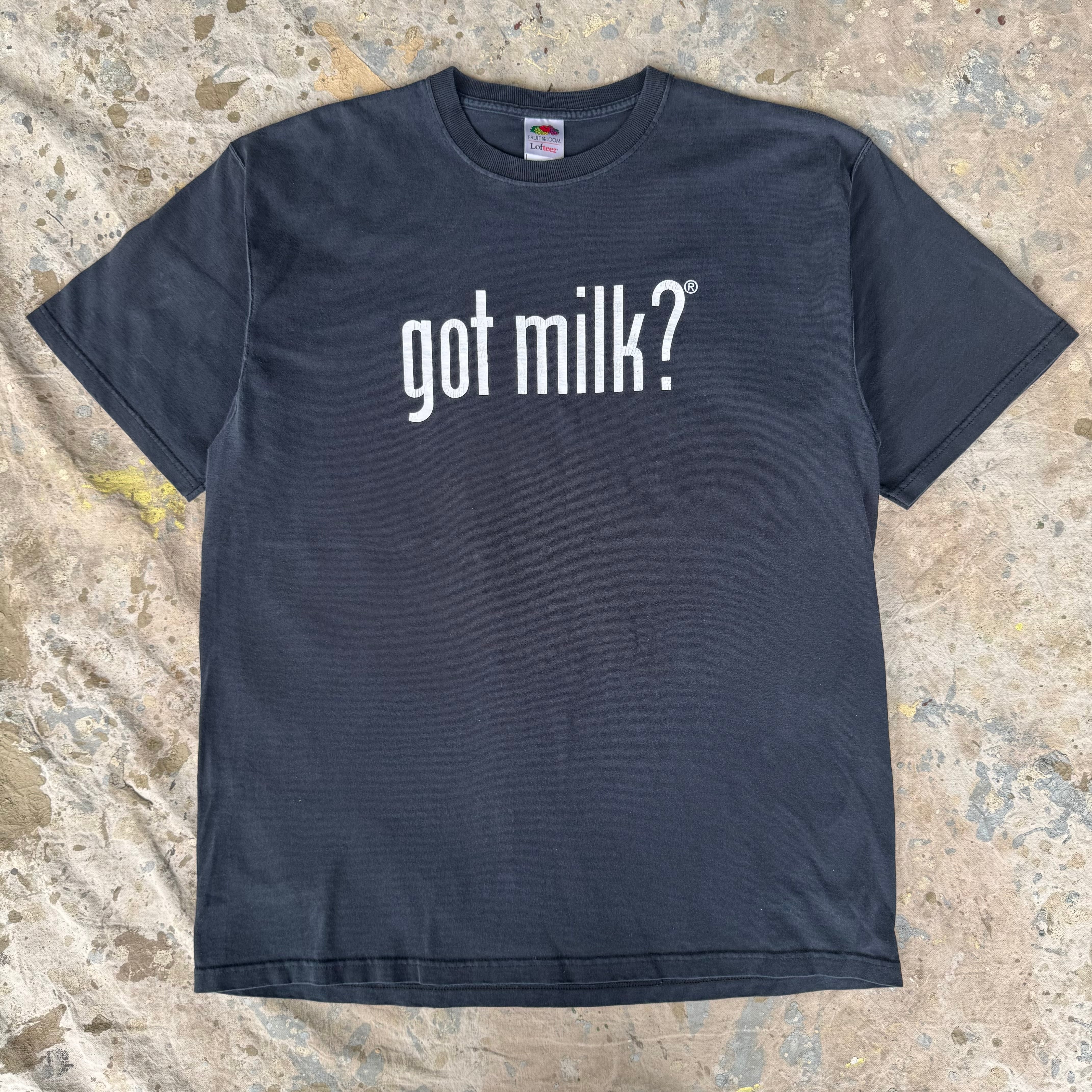 00s~ got milk? プリント Tシャツ キャンペーンT ブラック XL | 古着屋