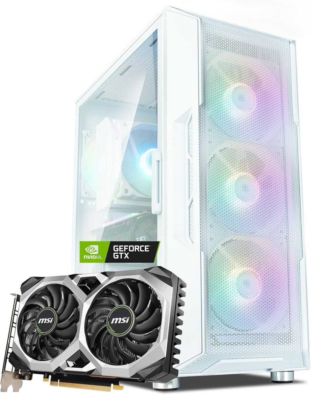 超高性能 光る 白ゲーミングPC Ryzen GTX1660 Windows11 光る 高性能白ゲーミングPC Ryzen GTX1660ti Windows11 【公式通販】