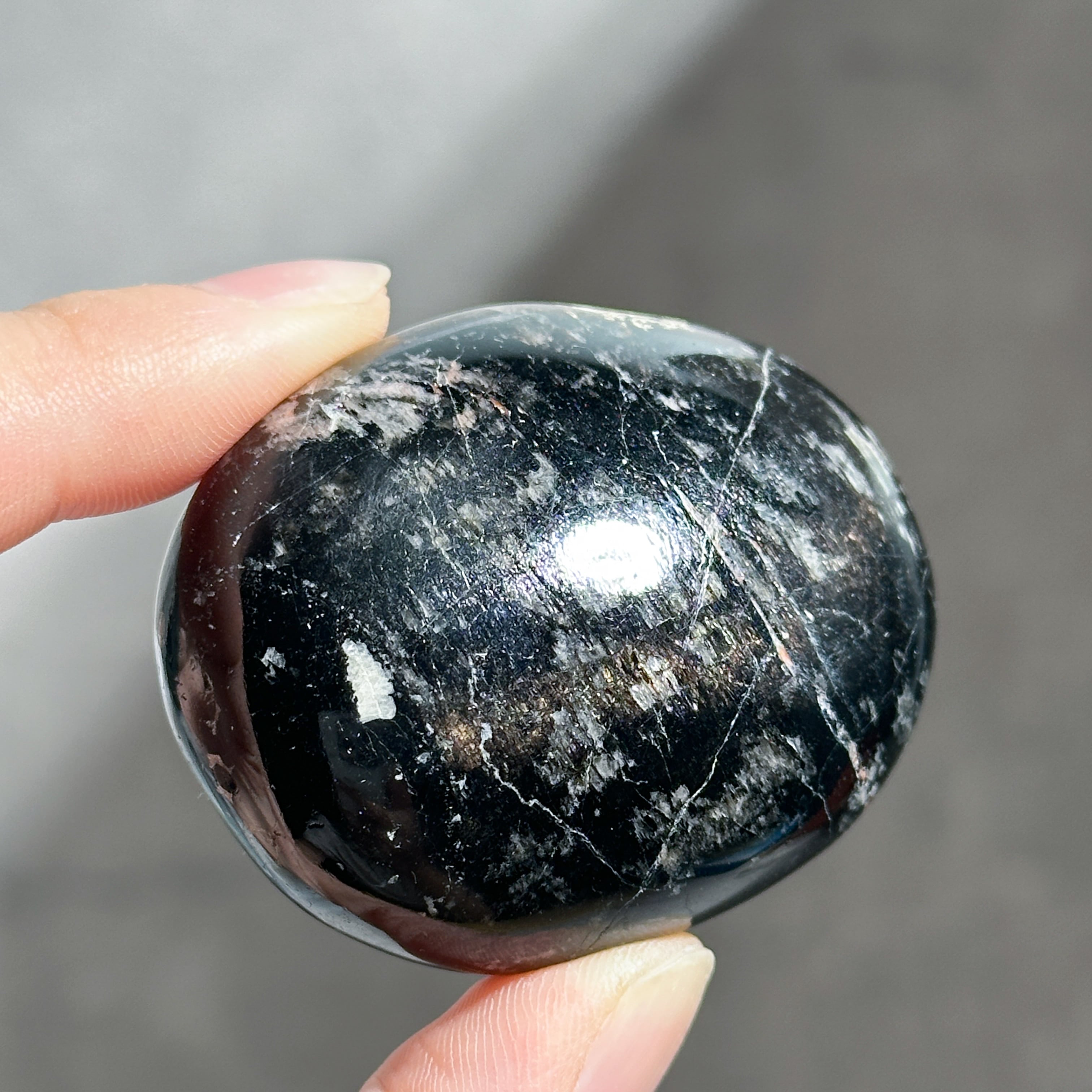 ブラックトルマリン パームストーン53◇ Black Tourmaline ◇天然石