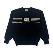 Grand Slam MUNSINGWEAR マンシング 長袖 ウール ニット セーター M/ブラック メンズ ゴルフ