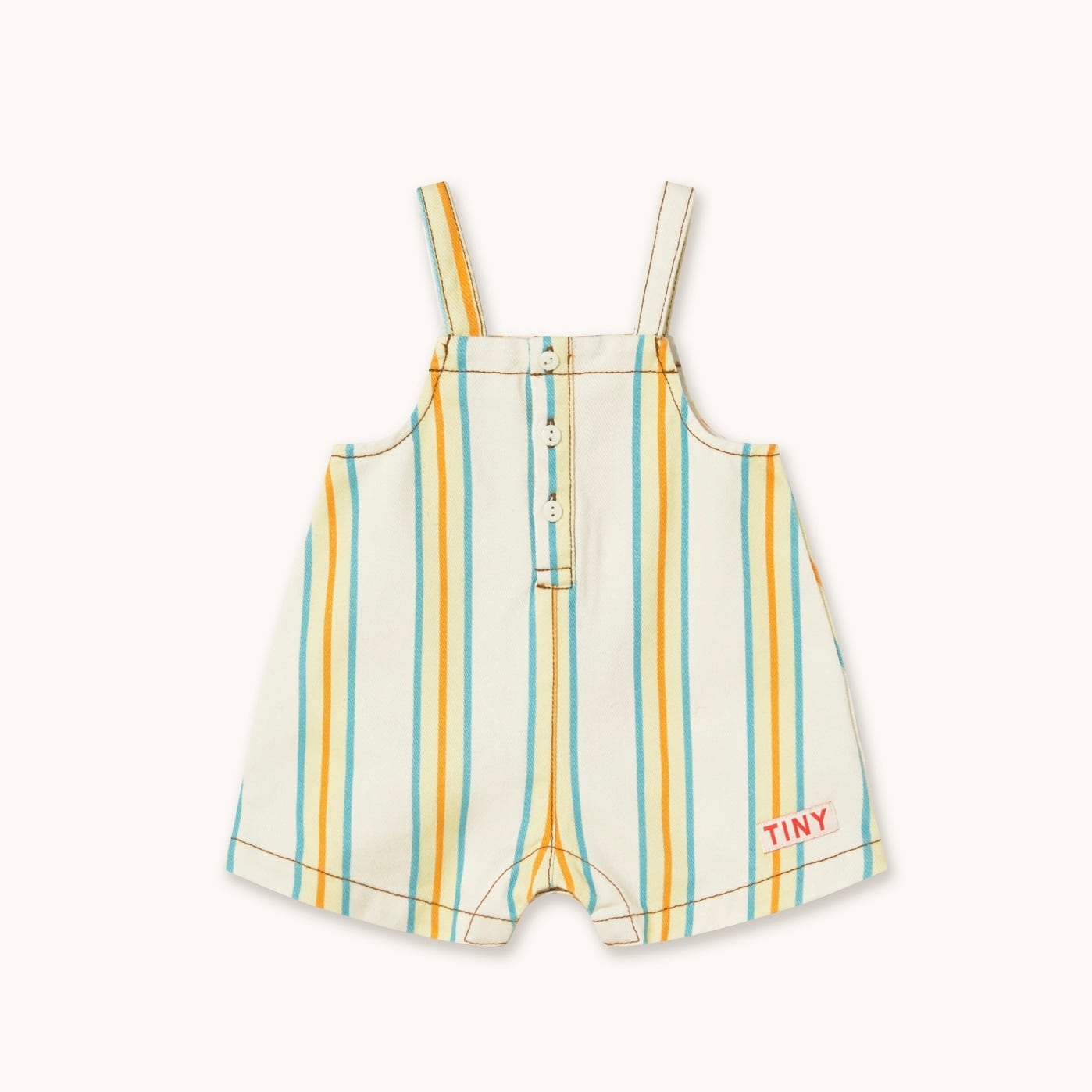 tinycottons(タイニーコットンズ) ／MULTICOLOR STRIPES BABY DUNGAREE