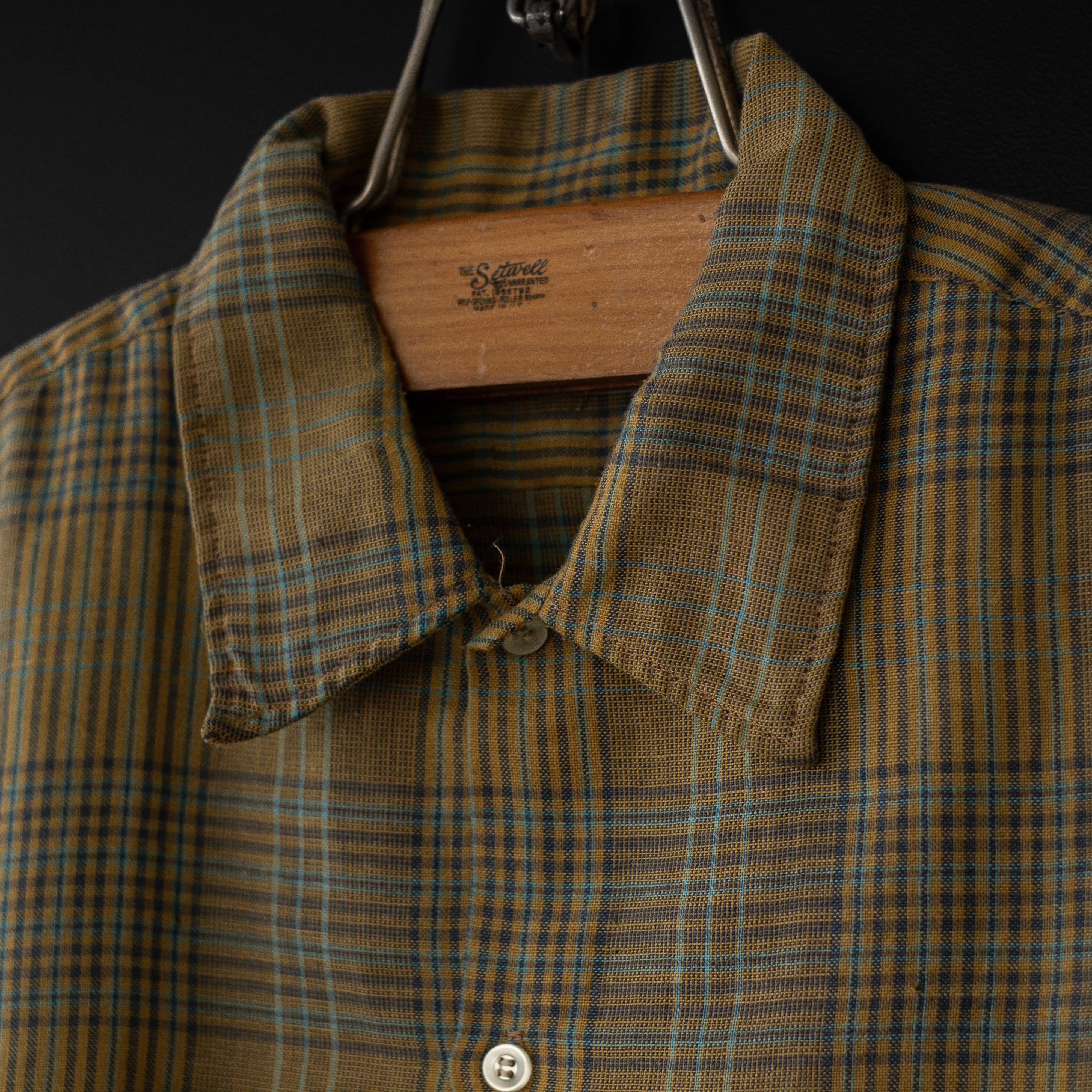 used- 【TOWNCRAFT】 60s s/s open collar check shirt | dros dro