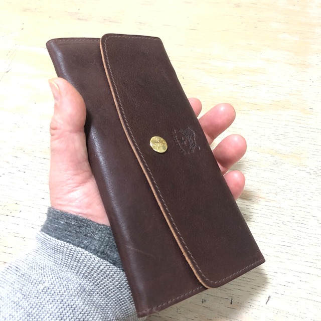 IL BISONTE イルビゾンテ バケッタビンテージレザー長財布 