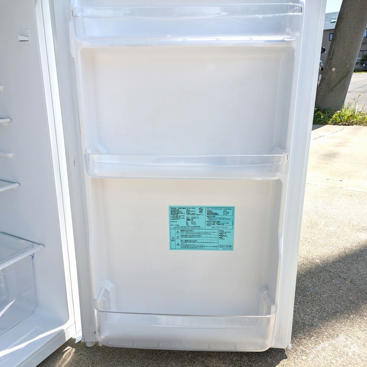 Haier・ハイアール・冷凍冷蔵庫・JR-N130A・130L・2019年製・No.230702